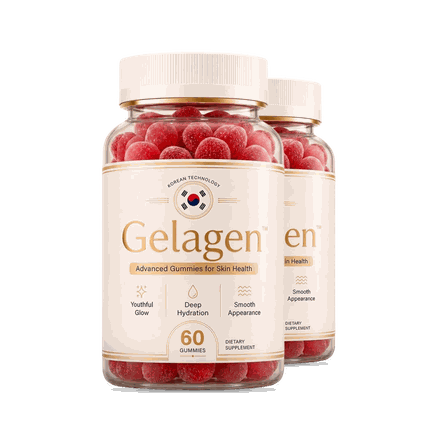 2-bottle pack of Gelagen skin health gummies