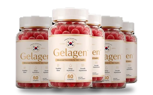 3-bottle pack of Gelagen skin health gummies